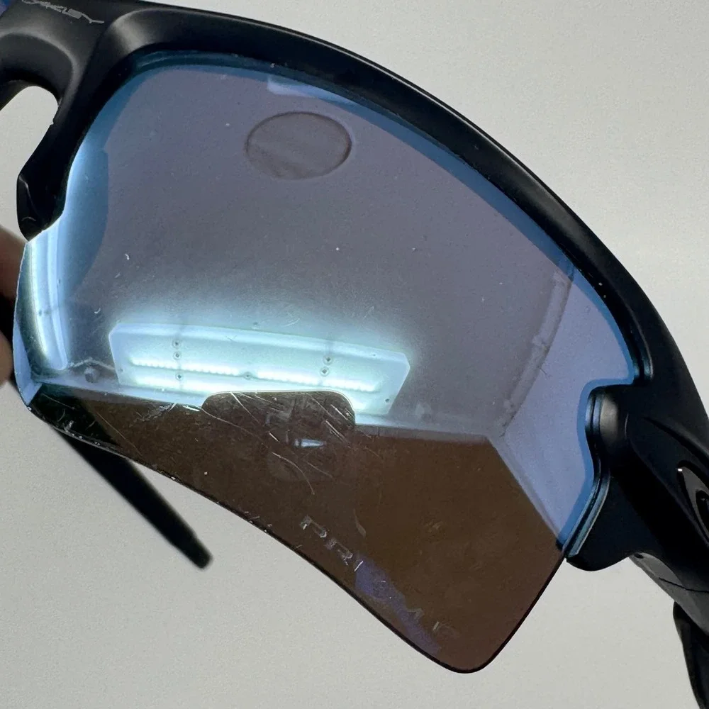 Oakley Flak 2.0 XL Sunglasses Matte Black Prizm Deep Water Polarized OO9188-5859